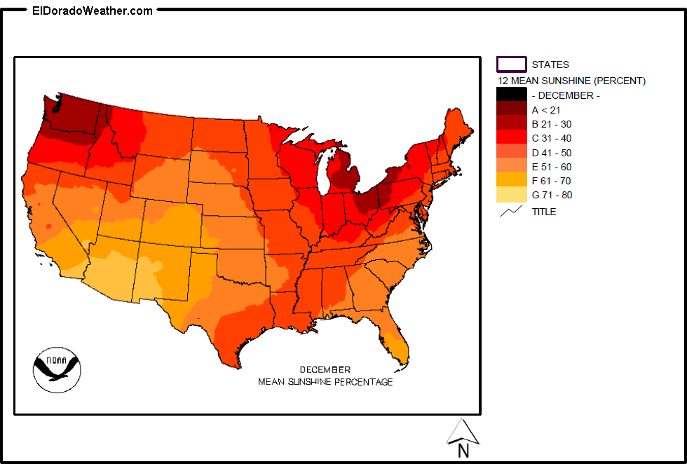 United States Yearly Annual And Monthly Mean Sunshine Percentage 3390